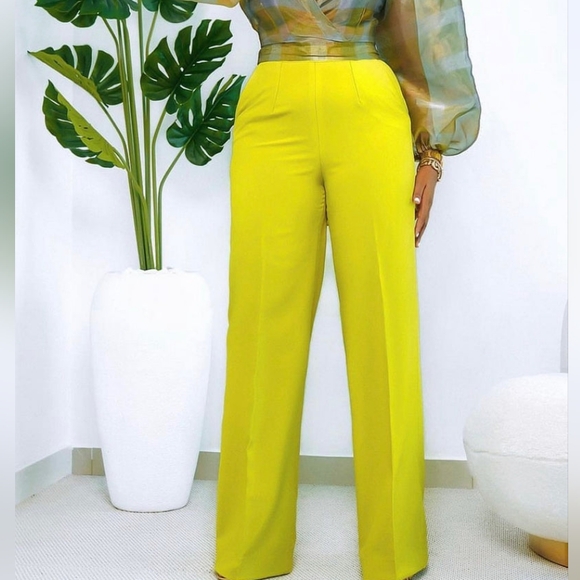 💯FREE SHIP - S016 - NWT Brown/Green/Teal/Grey Wrap Top with Matching Pants Set - Picture 3 of 3